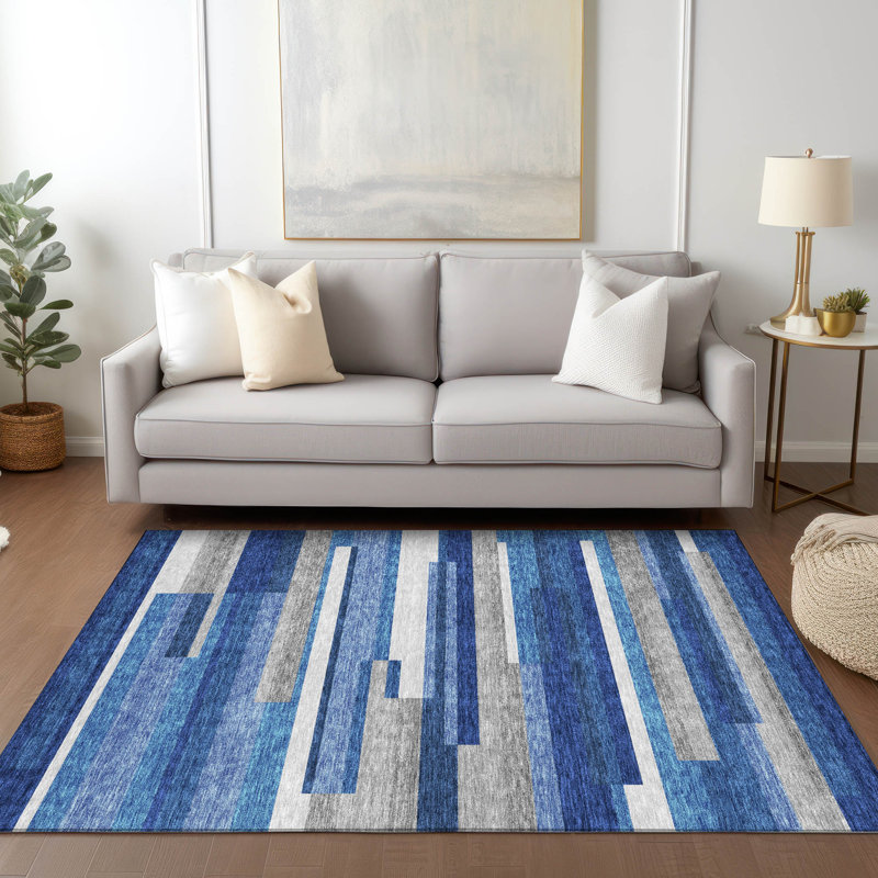Tapis intérieur / extérieur Malchow avec envers antidérapant, Rectangulaire 3 pi x 5 pi