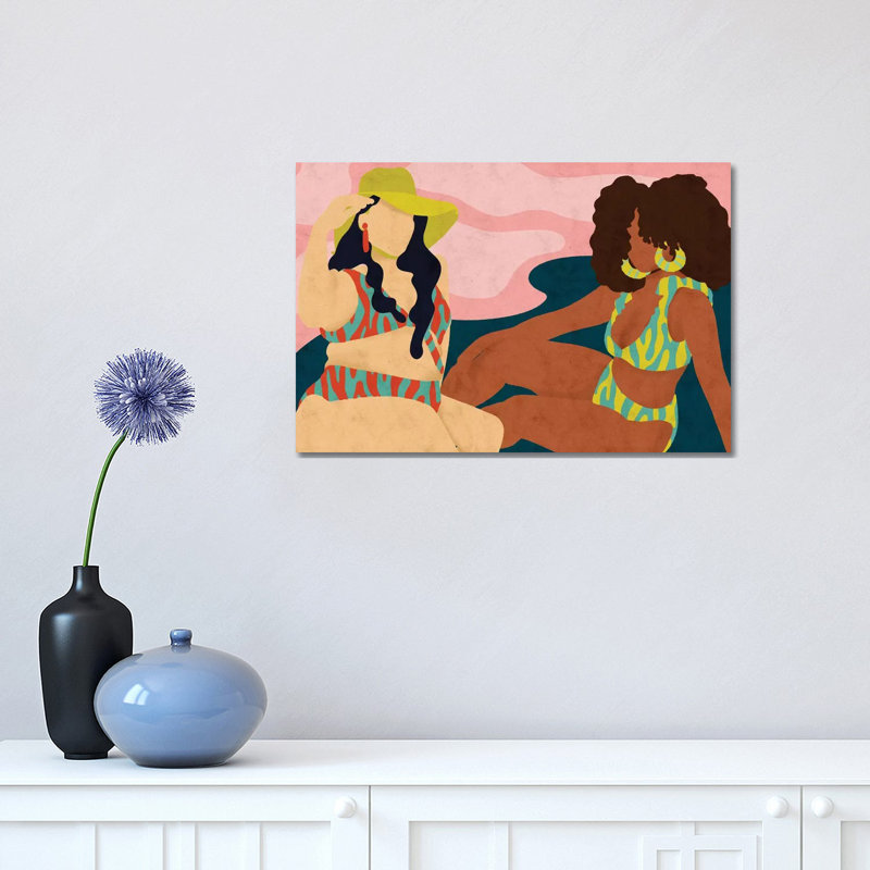 «NYC Skyline» par Natasha Mylius - reproduction d'art, Toile avec cadre argenté, H 26 po x l 40 po x 1,5 po, Pas de tapis