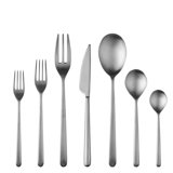 Linea Flatware Set - 32 Pieces - Ice Champagne