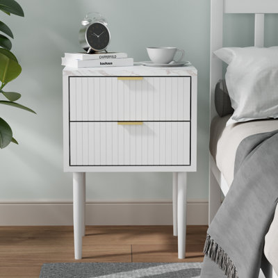 Azeez 2 Drawer Bedside Table