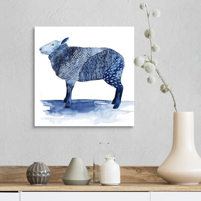 Art mural sur toile Cobalt Farm Animals III