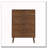 Independent Shoe Cabinet, 23.62-Inch Walnut Shoe Storage Cabinet,, Fence Shoe Cabinet With 2 Flip Drawers