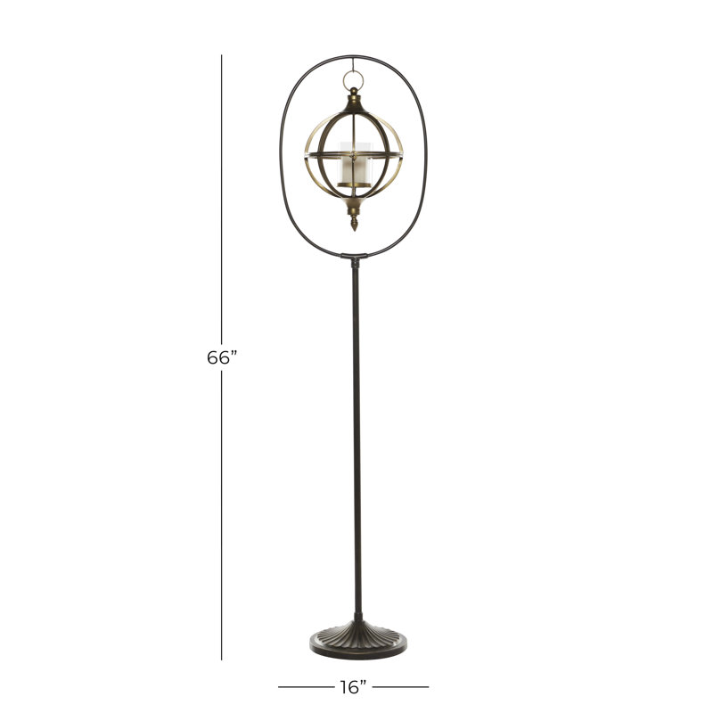 65.5'' H Glass Floor Lantern