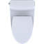 Toilette allongée une pièce à hauteur universelle 1,28 GPF TOTO® Nexus® avec CEFIONTECT® et siège SS124 SoftClose, prêt pour WASHLET® +, blanc coton-48006146