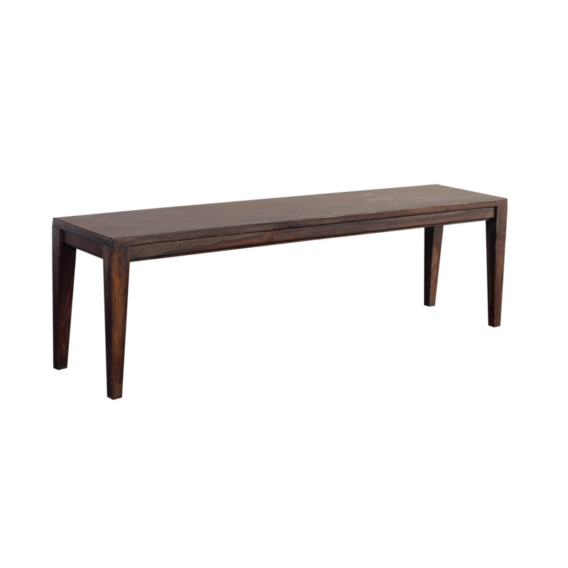 Rosemarie Upholstered Bench, Dark Natural