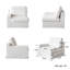 Oecusse Upholstered 38.6 " Linen Sectional-41722515