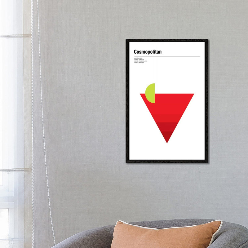 Cosmopolitan by Nick Barclay - Print on Canvas, 66.04 cm H x 45.72 cm W, Black Framed