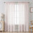 Couey Farmhouse Striped Sheer Rod Pocket Curtain Pair-107099054-107099057