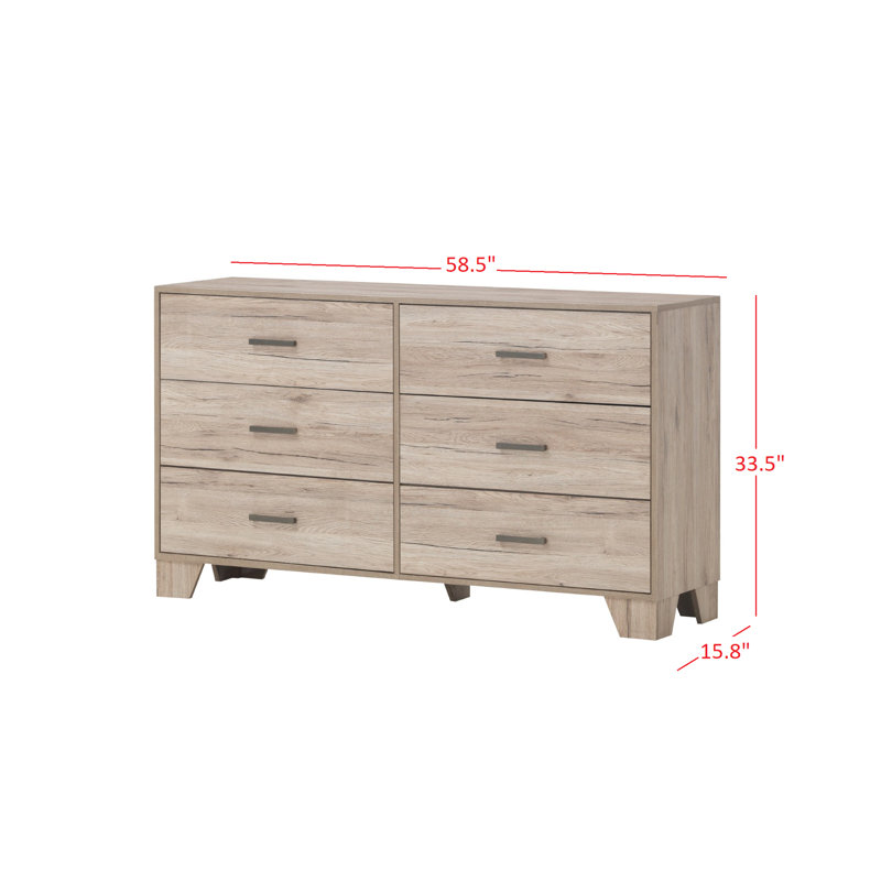 Beckville 58.5'' W 6 - Drawer Dresser