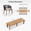 10 - Person Patio Dining Set with Rectangular Table , Cushions Included