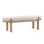 Ella Upholstered Accent Bench, Beige-1655252459