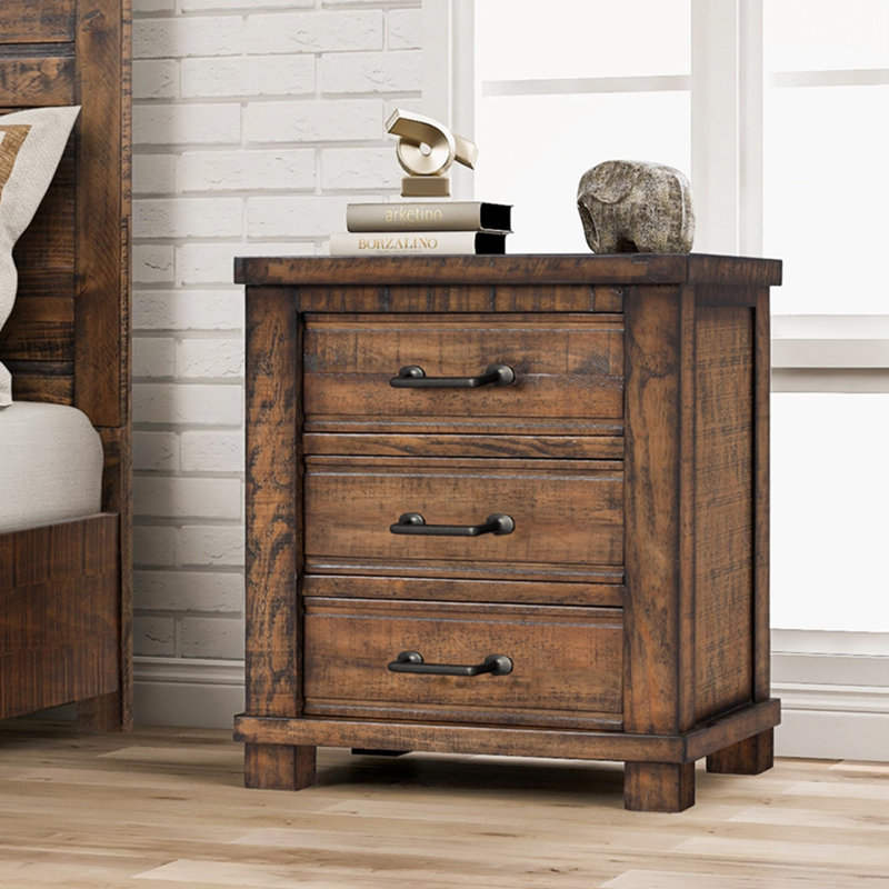 Commode d'appoint en bois massif