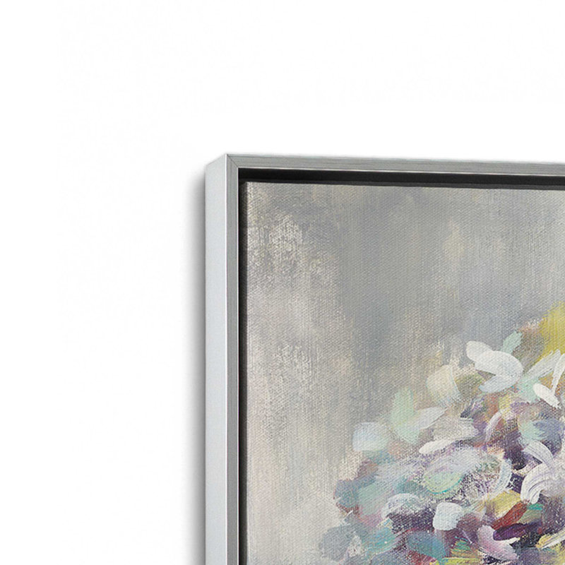 Petal Party Pop, ensemble de 2 impressions, 12" x 12", Toile avec cadre, Chrome poli