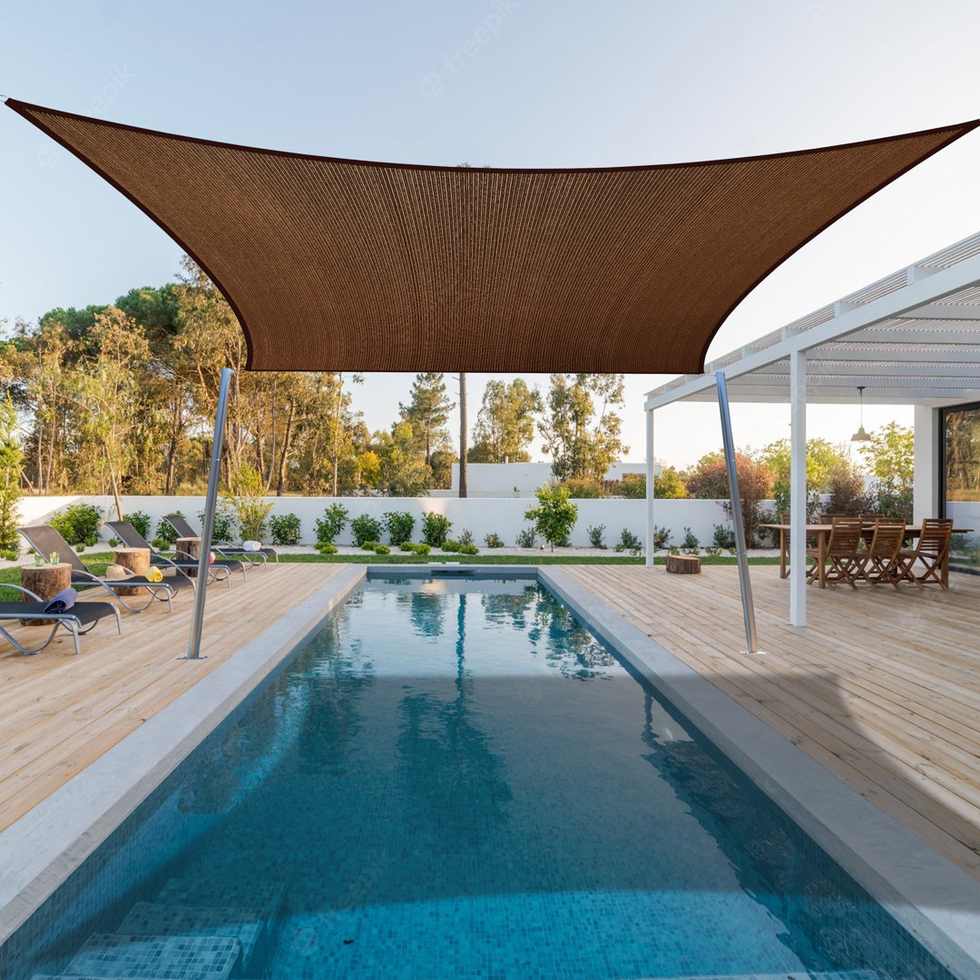 10' Square Shade Sail Afternoon SunShine 