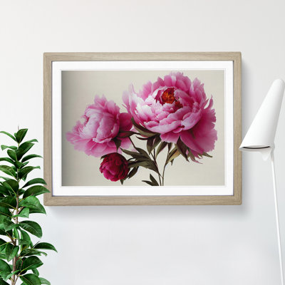 Electrifying Peonies - Single Picture Frame Print
