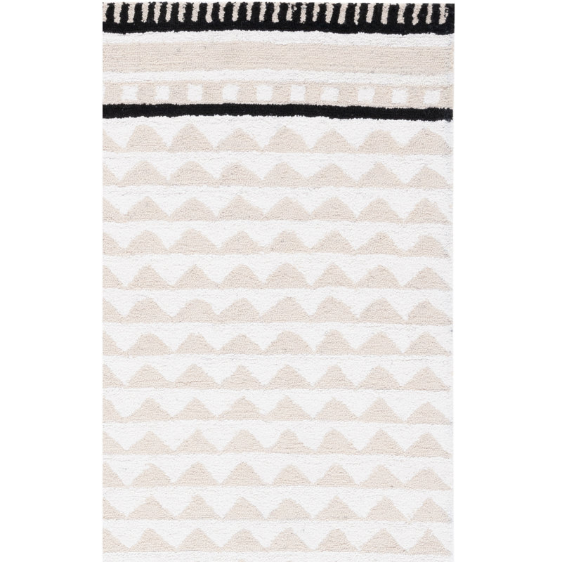 Capri Hand Tufted Performance Chevron Rug, Runner 2'3" x 9'