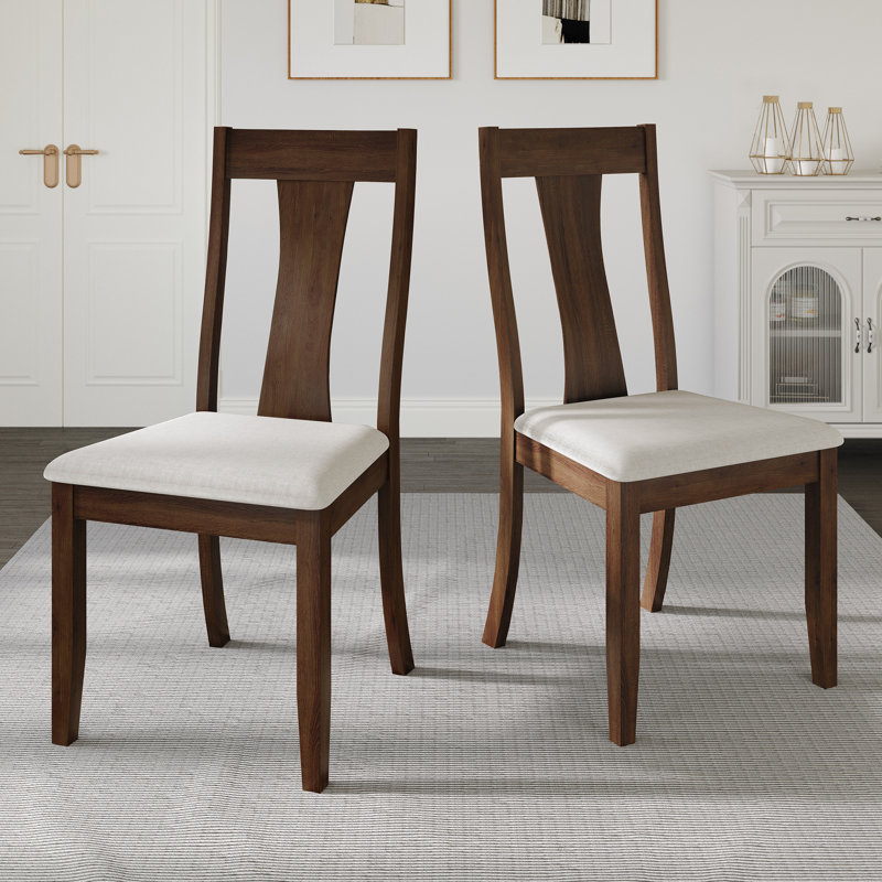 Ocossio 22.64'' H Linen Upholstered Parsons Chair, Brown