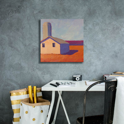  «Bucolique Structure 6» par Carol Young, art mural sur toile, 18 po x 18 po