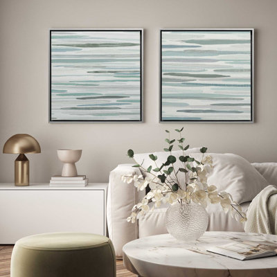24" x 24" Cresting Calm, Set of 2 Print on Canvas