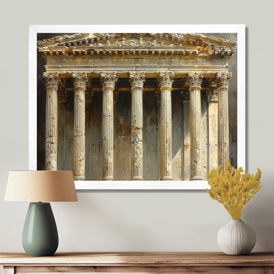 Beige Roman Architectural Gem Monument Photo - Monuments Wall Decor