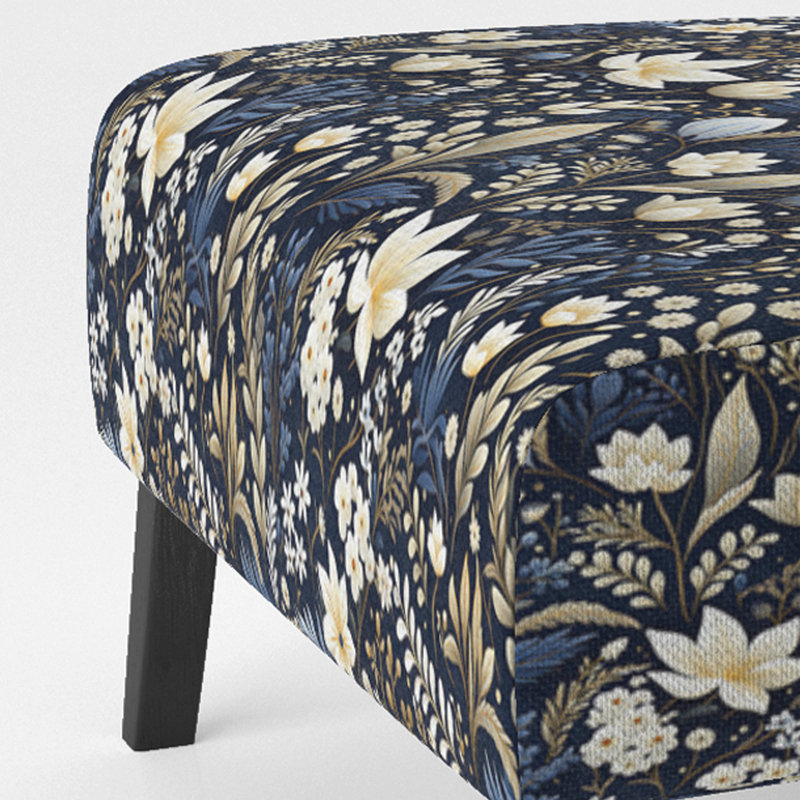 Fauteuil de chambre avec accents éclectiques