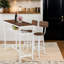 Ensemble de table de bar 5 pièces Lysle avec tablette en métal, ensemble de salle à manger, table à hauteur de comptoir et 4 tabourets de bar Lysle-1151581810-1171740271-1146240954