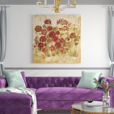 " Floral Frenzy Burgundy VI " by Alan Hopfensperger