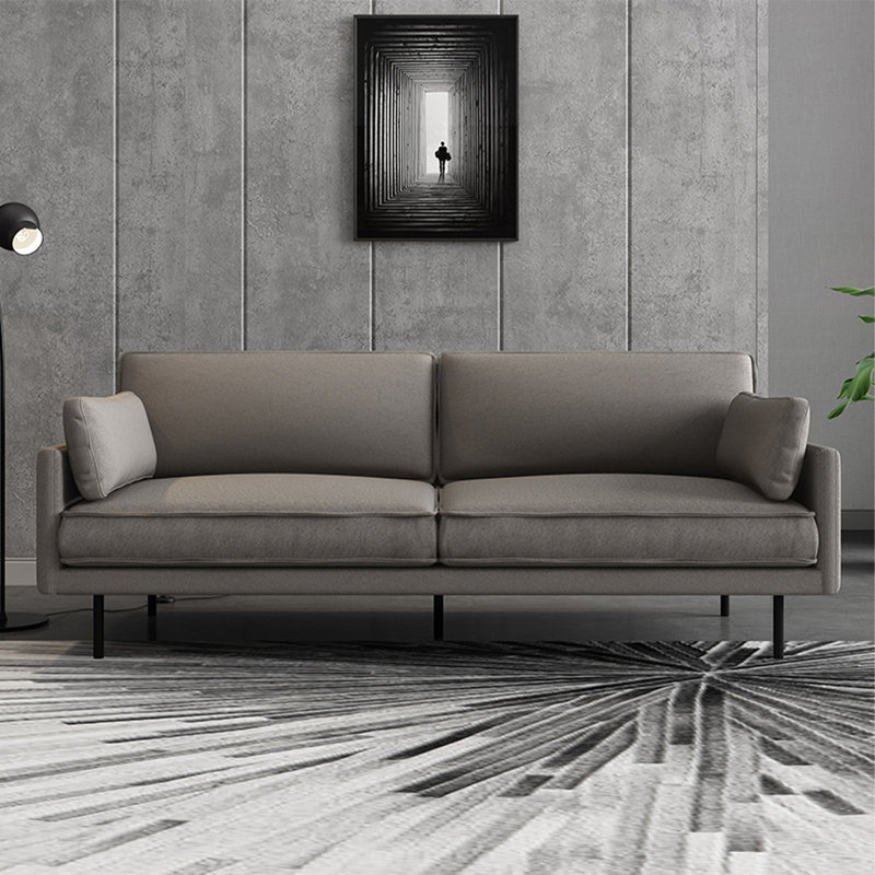 Causeuse-coussin gris 100% polyester, Grey