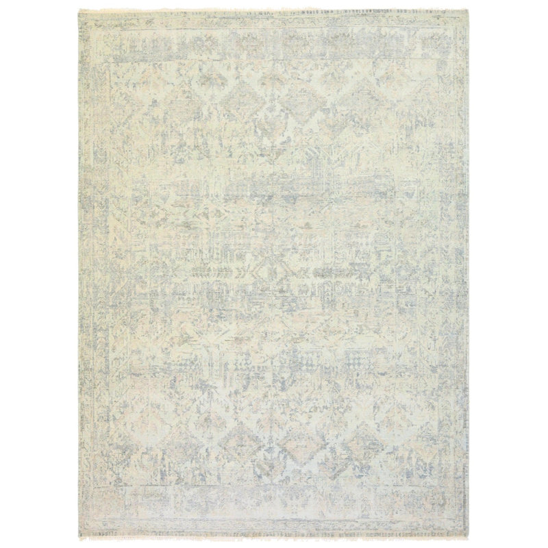 New Indian Oushak Wool On Cotton 9Ft1inx11ft11in Mint