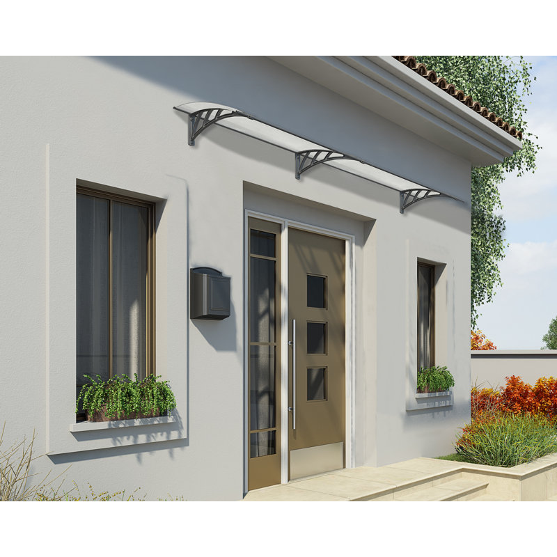 Canopia By Palram 273cm W x 86cm D Glass Clear Cover Retractable Door / Window Awning