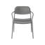 Yua Powder Coated Steel Outdoor Stackable Dining Armchair-1697463560
