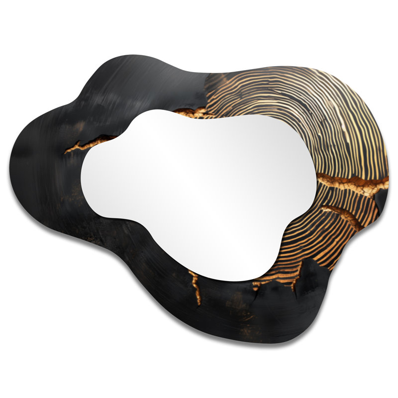 Miroir mural asymétrique en pierre Stone, 27 po x 35 po