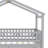 Wooden House Bed with Trundle-126131861-126131857