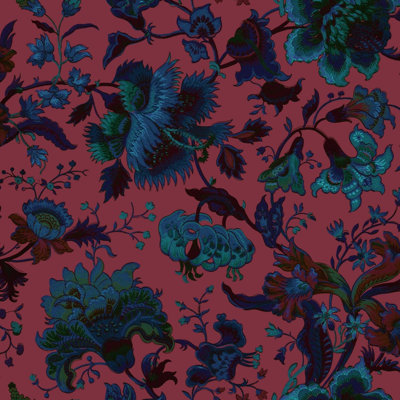 Majorelle 9.84' L x 70.87" W Wallpaper Roll