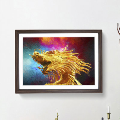 Oriental Dragon - Picture Frame Painting Print