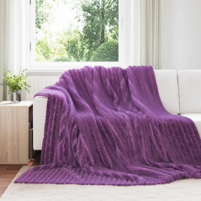 3.2-43 Throw Blanket, Purple, 240cm x 220cm