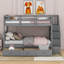 Hawah Kids Twin Over Twin Bunk Bed-1917525336