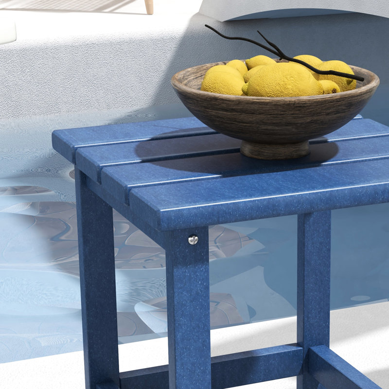 Table pour porche de 15 po - Piscine extérieure carrée pour l'extérieur, balcon, capacité de 110 lb, véranda latérale