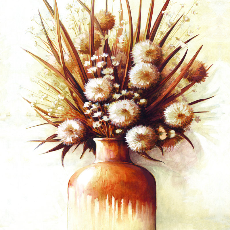 Terracotta Bouquet - Wrapped Canvas Art Prints, 76cm H x 76cm W