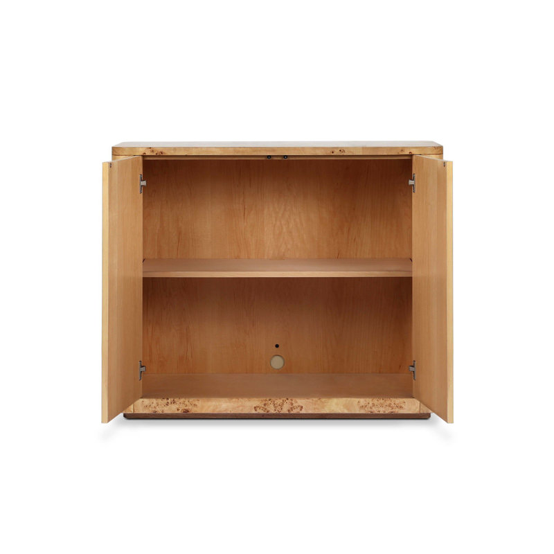 Mullins Small Cabinet-Natural Mappa Burl