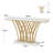 Luxury Console Table With Faux Marble Top