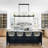 10-Light Dimmable Linear Kitchen/Island Chandelier
