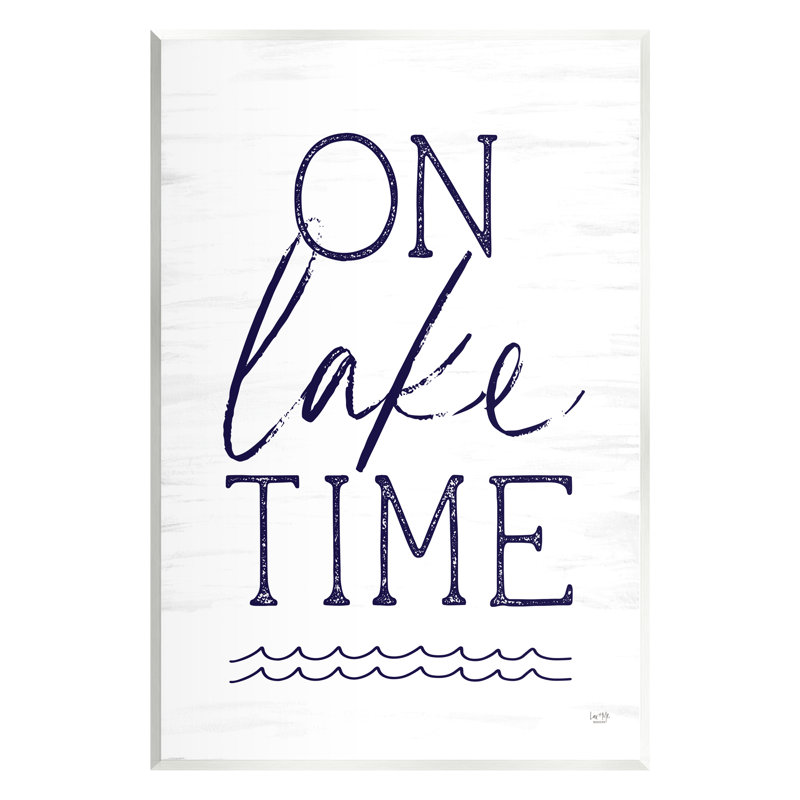 «On Lake Time Water Waves Floater», art mural par Lux + Me Designs, H 15 po x l 10 po x P 0,5 po, Bois