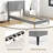 Costway Bed Frame Modern Platform Bed With Linen Upholstered Wingback Headboard-403647901
