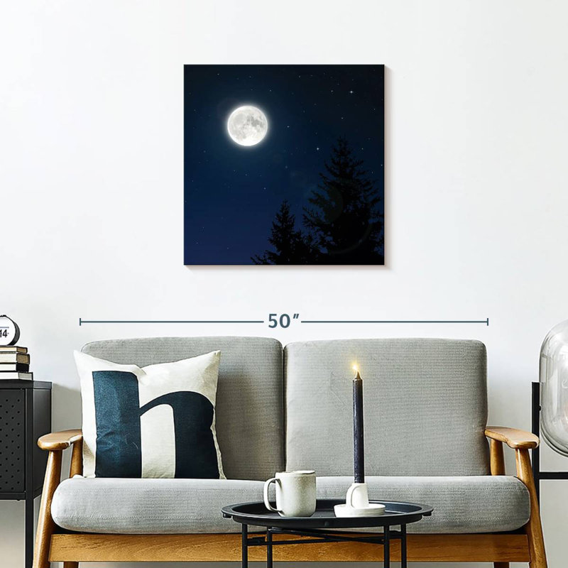 Pleine lune blanche Oberle, H 24 po x l 24 po