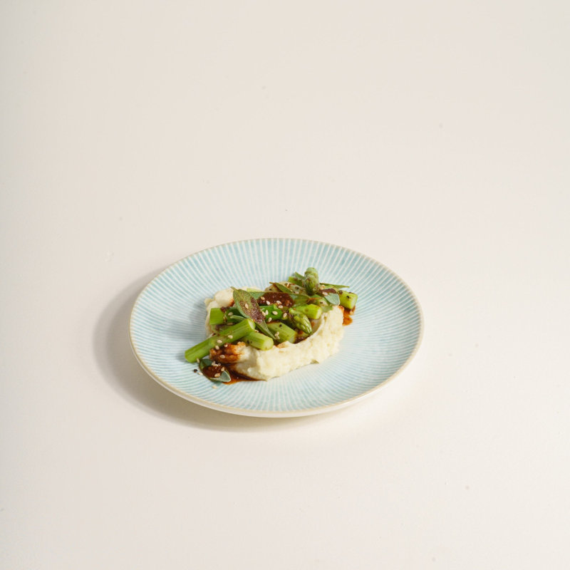 Assiette ronde en porcelaine Paros-Aqua Premium, 7x7x0.75"