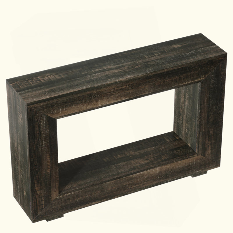 47" Farmhouse Console Table, Entryway Console Table With Storage, Industrial Hallway Accent Table For Living Room, Entrance