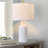 24'' White Ceramic  Table Lamp (Set Of 2)