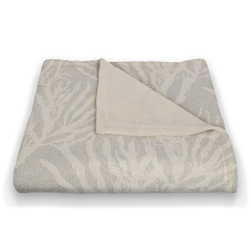 Hand Woven Throw Blanket, White/Yellow/Blue