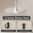 12" Stainless Steel 360 Degree Adjustable 0.08" Ultra-Thin Rectangle Shower Head-105075469